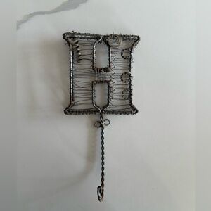 Anthropologie H monogram letter hook
